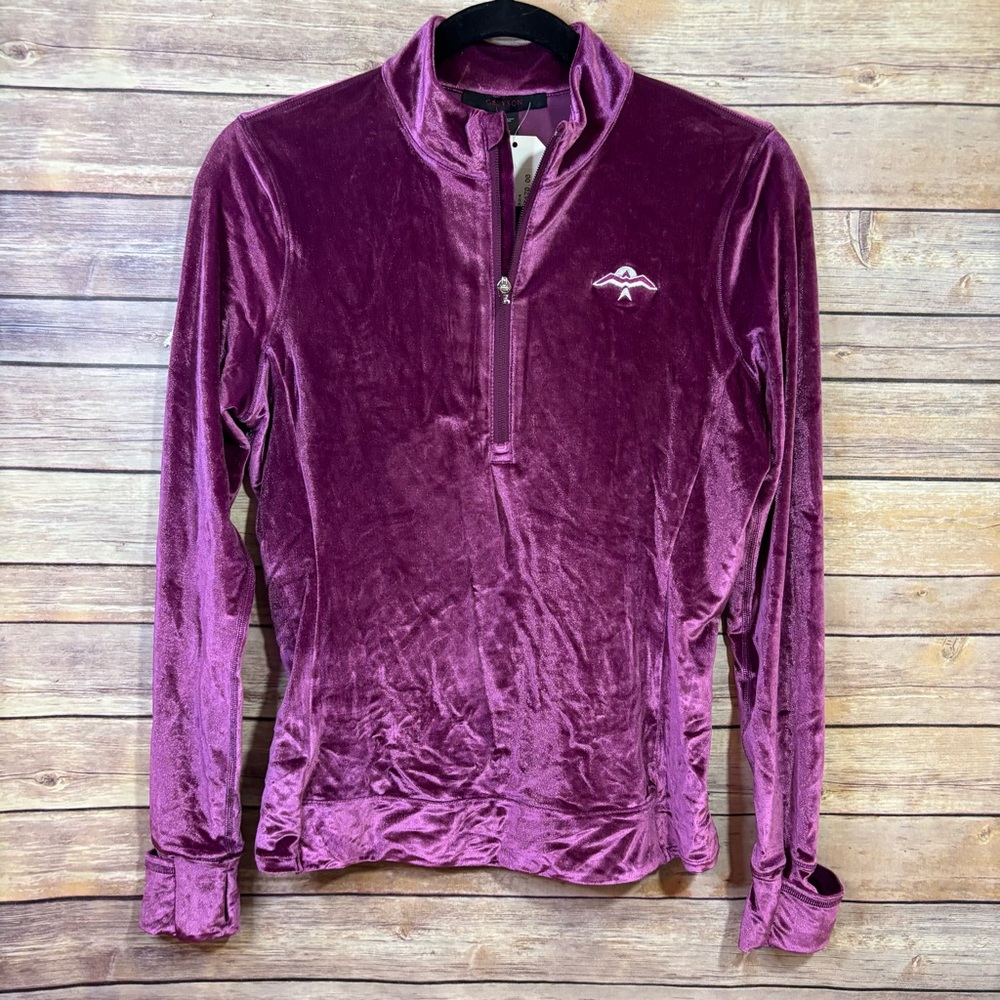 Greyson NWT Pink Purple 1/2 Zip Mitten Sleeve Size Small